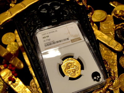 Spain 2 Escudos 1597 "One of the Best Dates Seen!" NGC 50 5