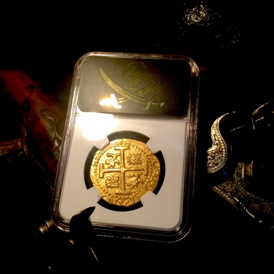 Peru 8 Escudos 1711 "1715 Plate Fleet" NGC 63 2nd Finest Known 2