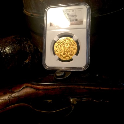 Peru 8 Escudos 1711 "1715 Plate Fleet" NGC 63 2nd Finest Known 9