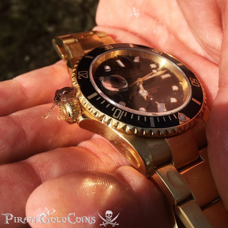 Gold Rolex Submariner w/ Black Face 3