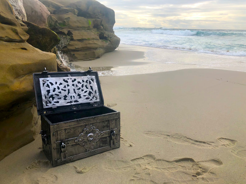 Armada Chest 1600's Nuremberg Pirate Gold Coins Treasure Chest 8