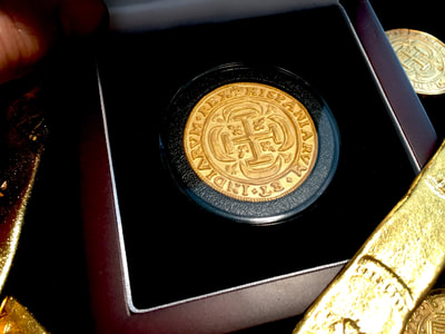 Mexico 1715 Fleet Royal Gold Electroplated Shipwreck Treasure Coin 9