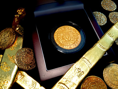 Mexico 1715 Fleet Royal Gold Electroplated Shipwreck Treasure Coin 12