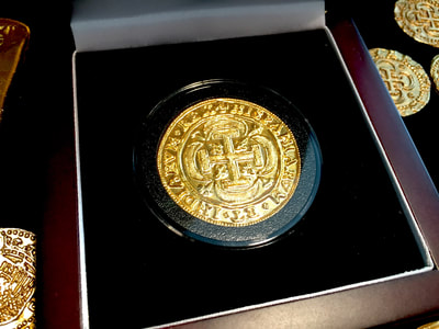 Mexico  1715  Royal  Electroplated 24kt Gold Treasure Coin 2