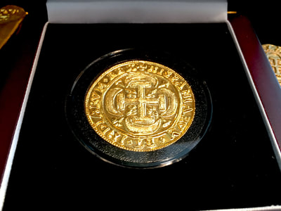 Mexico  1715  Royal  Electroplated 24kt Gold Treasure Coin 3