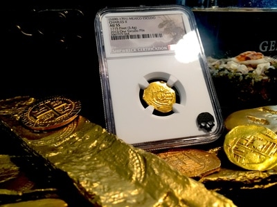 Mexico  1 Escudo  1690 "Jewel Cross 1715 Plate Fleet- 300th Anniversary Find"  NGC 55 6
