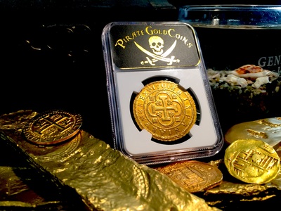 Spain 8 Escudos 1701 "Only 1 Known - Die Variety"  NGC 58 15