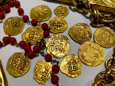 Spain 2 Escudo 1617 "Full Date" NGC 50 Pirate Gold Coins Treasure 21