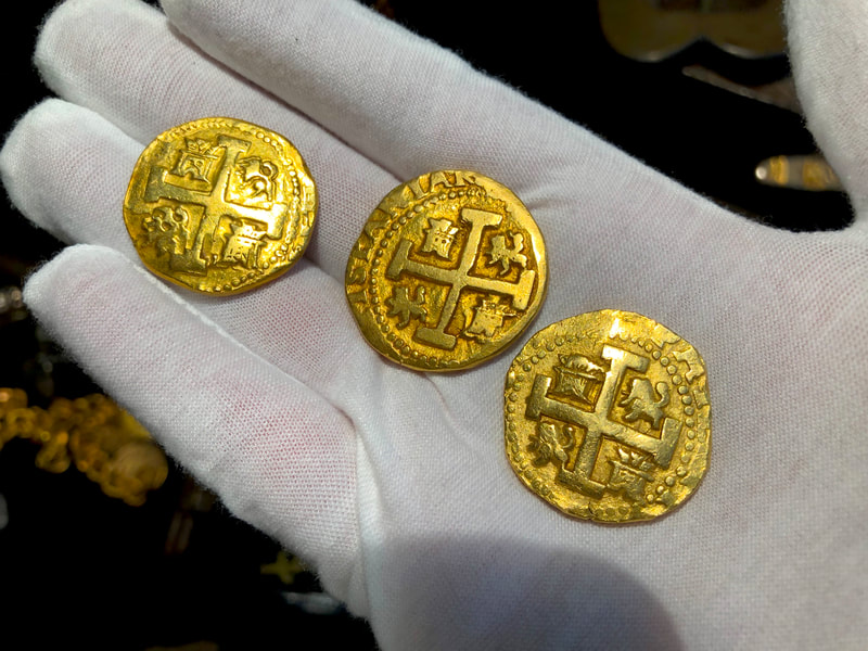 Peru 8 Escudos 1741 "Brute" RAW Pirate Gold Coins Possible Pendant Piece 10