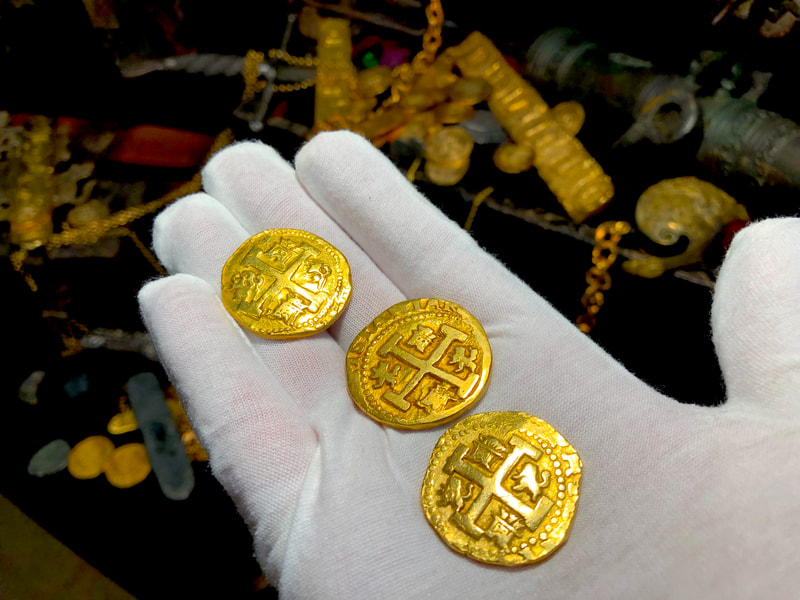 Peru 8 Escudos 1741 "Brute" RAW Pirate Gold Coins Possible Pendant Piece 12