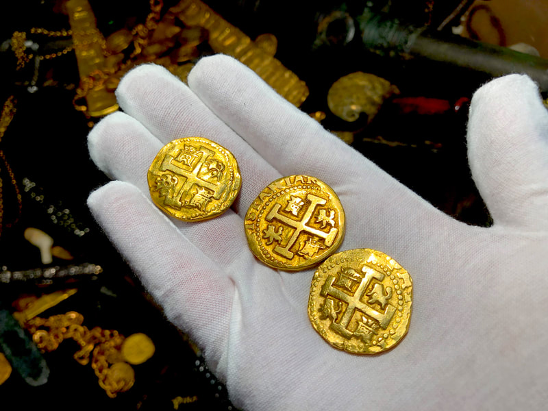 Peru 8 Escudos 1741 "Brute" RAW Pirate Gold Coins Possible Pendant Piece 15