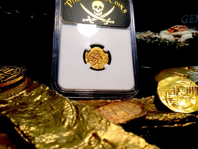 Mexico 1 Escudo 1714 "1715 Plate Fleet Shipwreck"  NGC 63 9