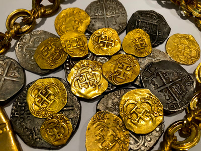 Spain 4 Reales 1616 "Full 4 Digit Dated" NGC AU Dets​ Pirate Gold Coins 6