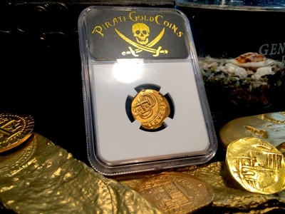 Mexico 2 Escudos 1714 "Full 4 Digit Date - 1715 Plate Fleet"  NGC 62 6