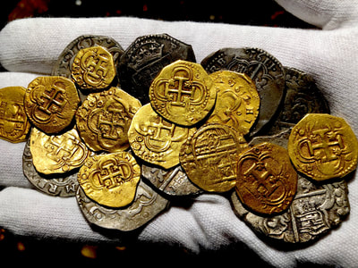 Spain 4 Reales 1611 "Dated" NGC 40​ Pirate Gold Coins 4