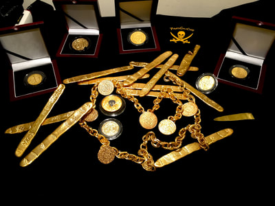 Money Chain 22kt Gold Electroplated  "Atocha Museum Quality" Money Chain Gold Electroplated "Atocha Museum Quality" Shipwreck Treasure Jewelry Coin 4