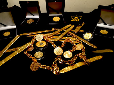 Money Chain 22kt Gold Electroplated  "Atocha Museum Quality" Money Chain Gold Electroplated "Atocha Museum Quality" Shipwreck Treasure Jewelry Coin 13