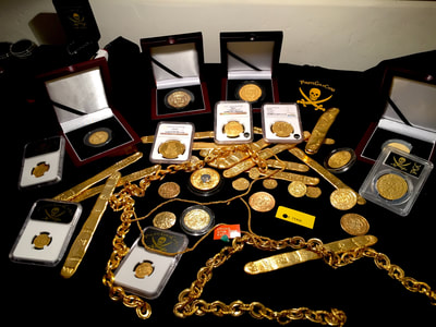 Money Chain 22kt Gold Electroplated  "Atocha Museum Quality" Money Chain Gold Electroplated "Atocha Museum Quality" Shipwreck Treasure Jewelry Coin 7