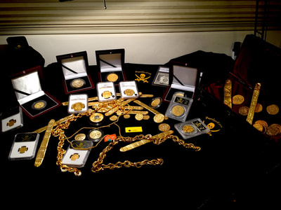 ​Atocha Gold Finger Bar 22kt Gold Electroplated 2 Microns thick! (102.7gm) Silver 1622 Treasure Bar Reproduced 7