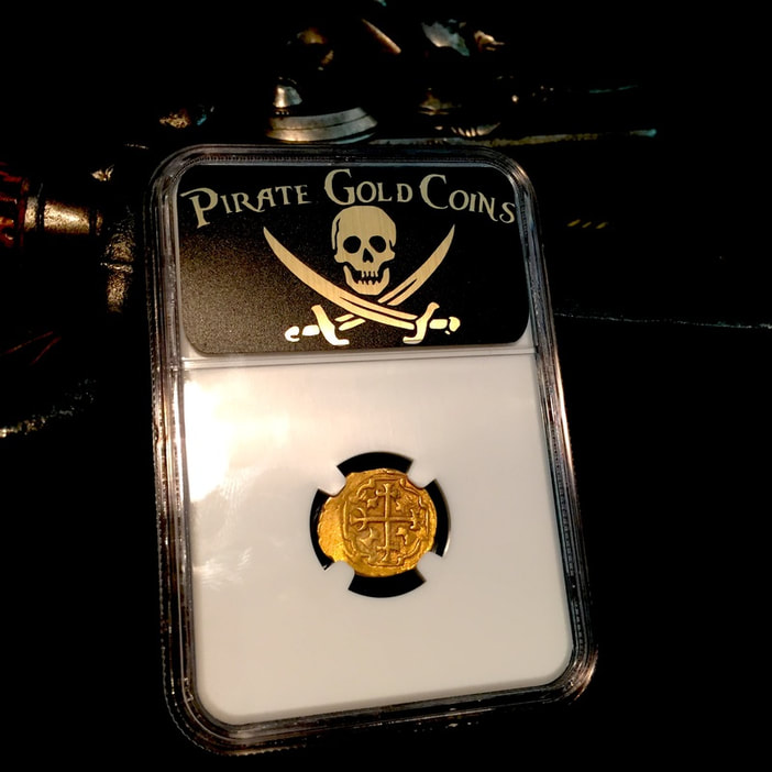 Mexico 1 Escudo 1711 "1715 Plate Fleet Shipwreck" NGC 55