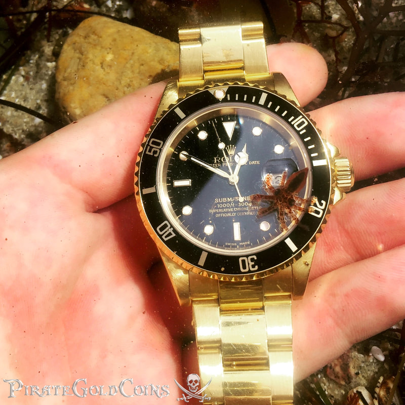 Gold Rolex Submariner w/ Black Face 5