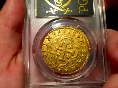 Spain  8 Escudos  1712  "Only a few Known- All Varieties"  PCGS 58 6