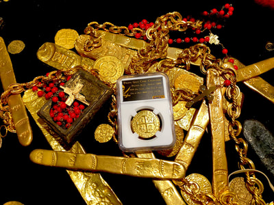 Peru 8 Escudos 1710 Gold Plated Pirate Gold Coins Shipwreck Collection 7