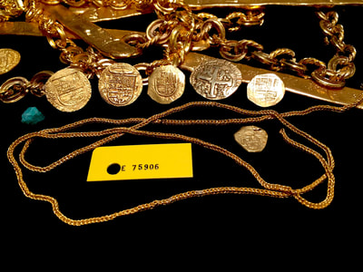 Gold Chain 1715 Plate Fleet Artifact Queen's Jewels Artifact Relic 2