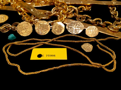 Gold Chain 1715 Plate Fleet Artifact Queen's Jewels Artifact Relic 5