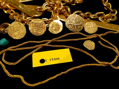 Gold Chain 1715 Plate Fleet Artifact Queen's Jewels Artifact Relic 6