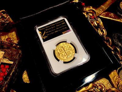 Peru 8 Escudos 1710 Gold Plated Pirate Gold Coins Shipwreck Collection 4