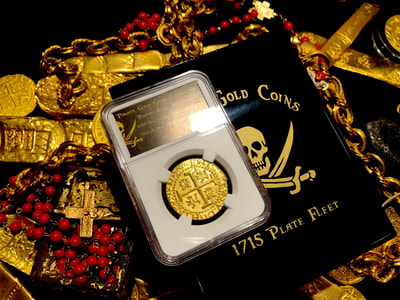 Peru 8 Escudos 1710 Gold Plated Pirate Gold Coins Shipwreck Collection 3