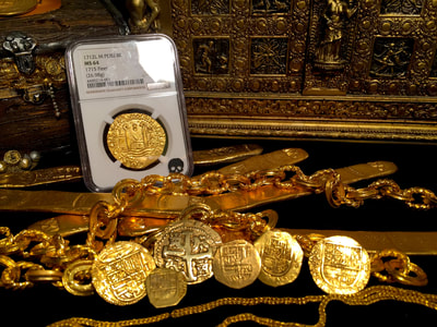 Peru 8 Escudos 1712 "1715 Plate Fleet- from Kip Wagner" NGC 64 4