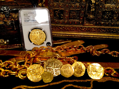 Peru 8 Escudos 1712 "1715 Plate Fleet- from Kip Wagner" NGC 64 5