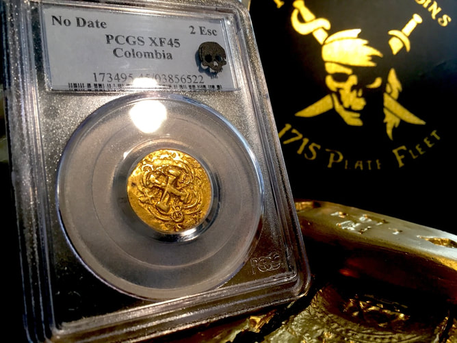 Pirate Gold Coins | Colombia 2 Escudos 90