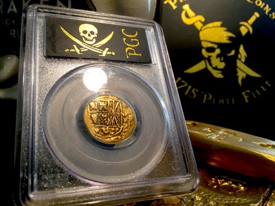 Colombia 2 Escudos "No Date- Pre 1700's Carlos II"  PCGS 45 5