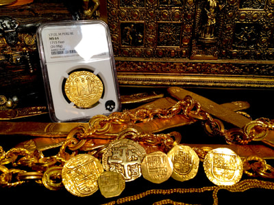 Peru 8 Escudos 1712 "1715 Plate Fleet- from Kip Wagner" NGC 64 7