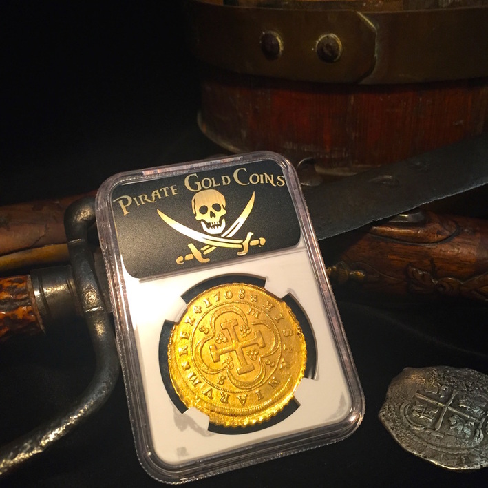 Spain 8 Escudos 1708 NGC 61