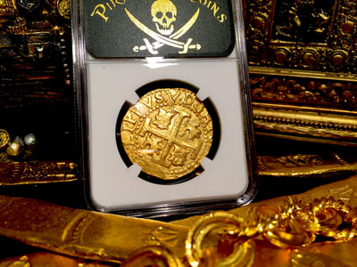 Peru 8 Escudos 1712 "1715 Plate Fleet- from Kip Wagner" NGC 64 3