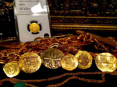 Spain  1 Escudos  1701  "Only 1 Known! - Philip V"  NGC 55 5