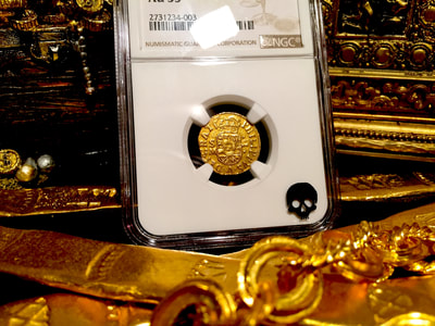 Spain  1 Escudos  1701  "Only 1 Known! - Philip V"  NGC 55 7