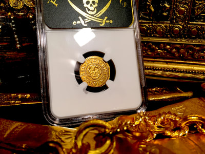 Spain  1 Escudos  1701  "Only 1 Known! - Philip V"  NGC 55 2