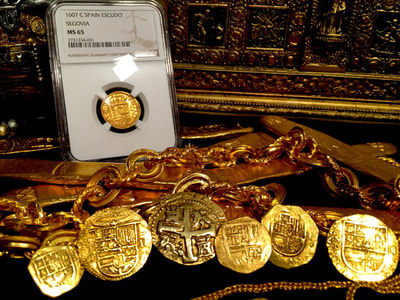 Spain  1 Escudo 1607 "Finest of 5 Known!"  NGC 65 2