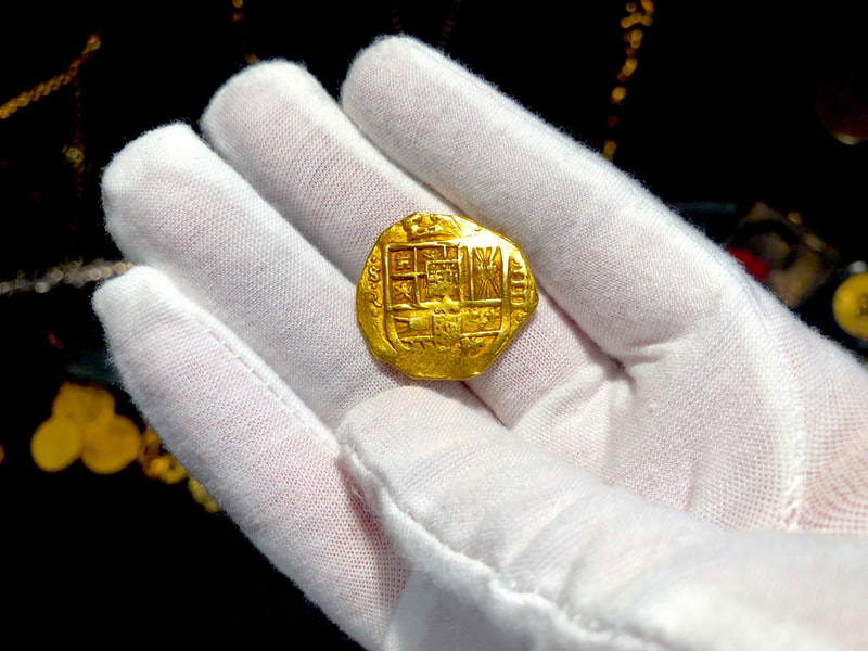 Spain 4 Escudos 1630-55 "Brute Style" RAW Pirate Gold Coins 3