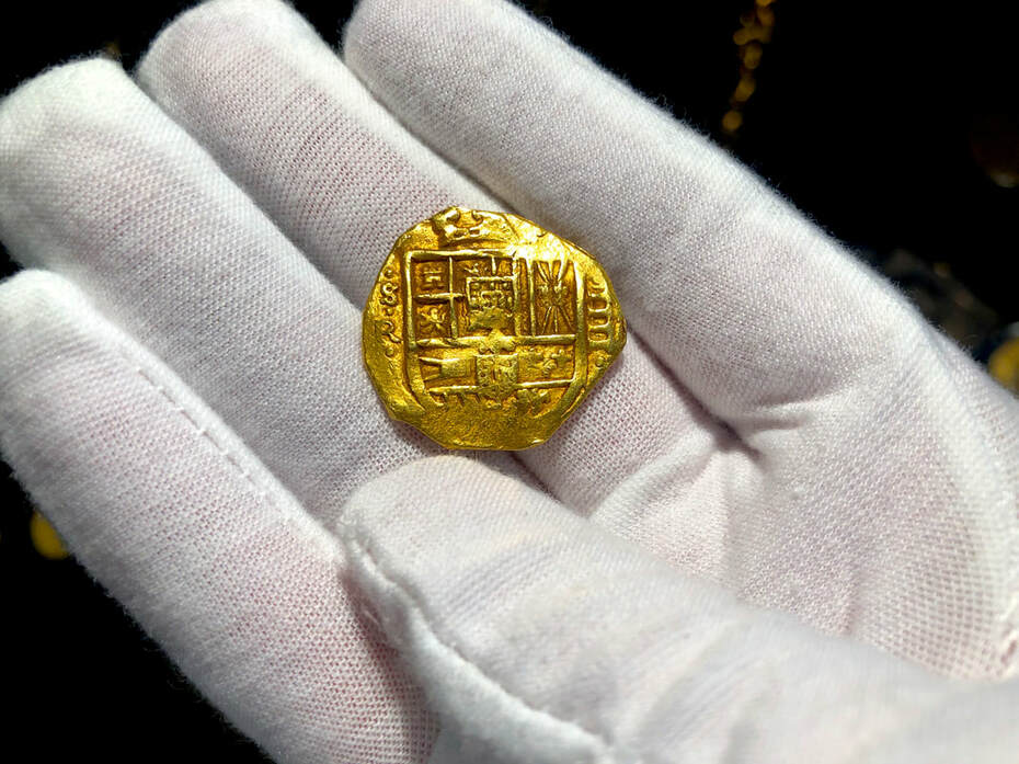 Spain 4 Escudos 1630-55 "Brute Style" RAW Pirate Gold Coins