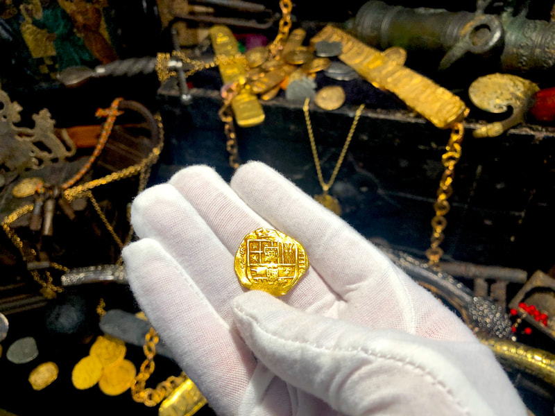 Spain 4 Escudos 1630-55 "Brute Style" RAW Pirate Gold Coins 6