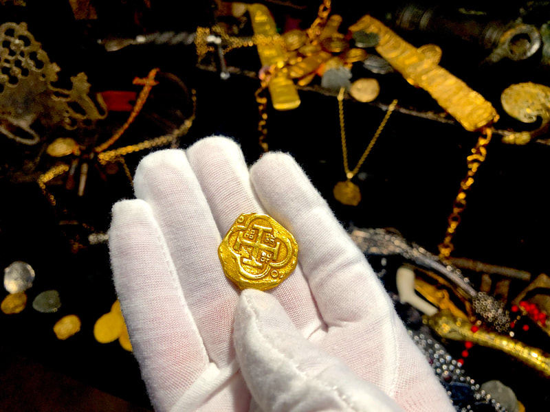 Spain 4 Escudos 1630-55 "Brute Style" RAW Pirate Gold Coins 8