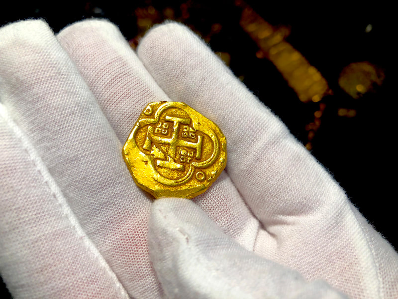 Spain 4 Escudos 1630-55 "Brute Style" RAW Pirate Gold Coins 9