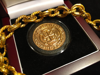 Mexico 1715 Royal (Toned) Gold Electroplated 21kt Treasure Coin 7