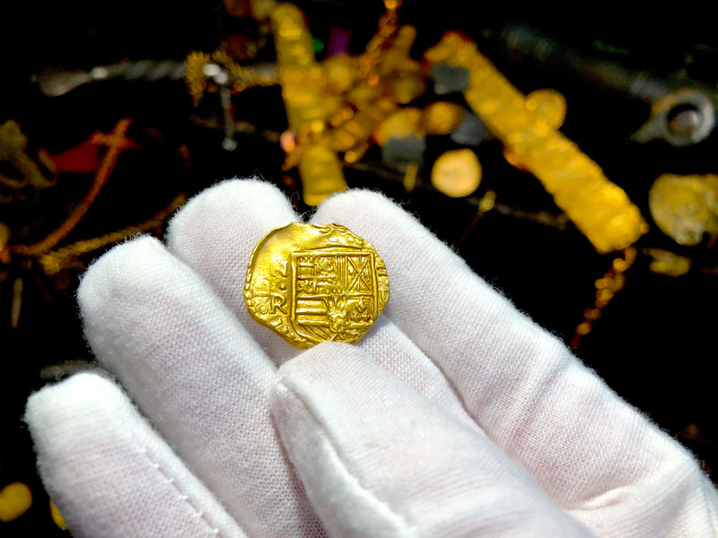 Colombia 2 Escudos 1660 "Full 4 Digit Date" RAW Pirate Gold Coins 4